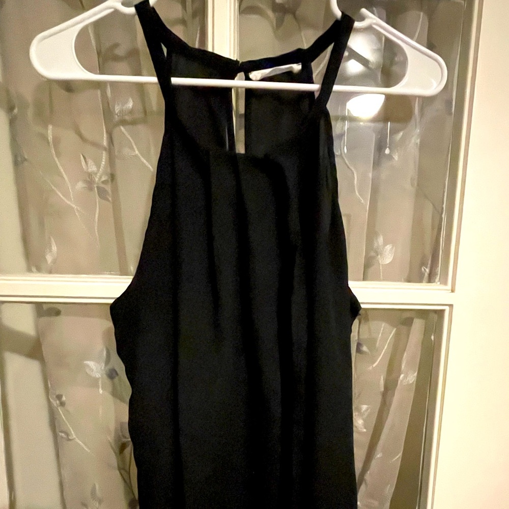 Black flowy top